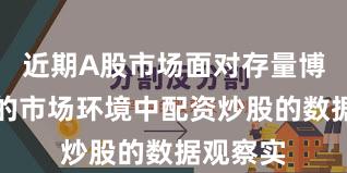 近期A股市场面对存量博弈格局的市场环境中配资炒股的数据观察实