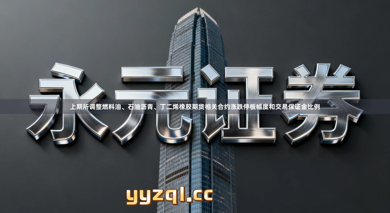 上期所调整燃料油、石油沥青、丁二烯橡胶期货相关合约涨跌停板幅度和交易保证金比例